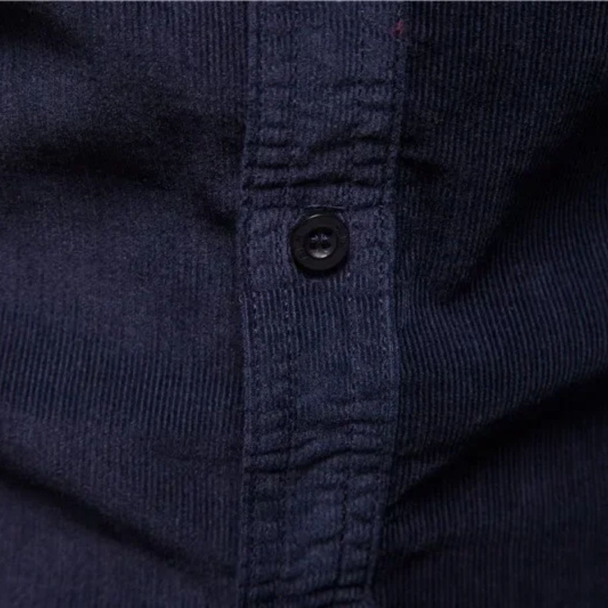 Jasper | Men's Casual Denim Shirt Navy Long Sleeve Button Up