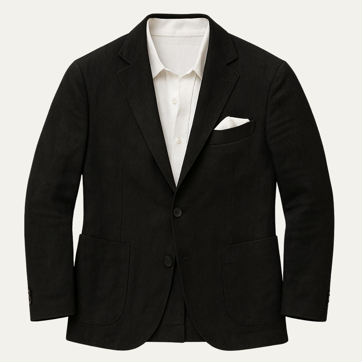 Axel | Men's Linen Blazer Cream Smart Casual Single Breasted