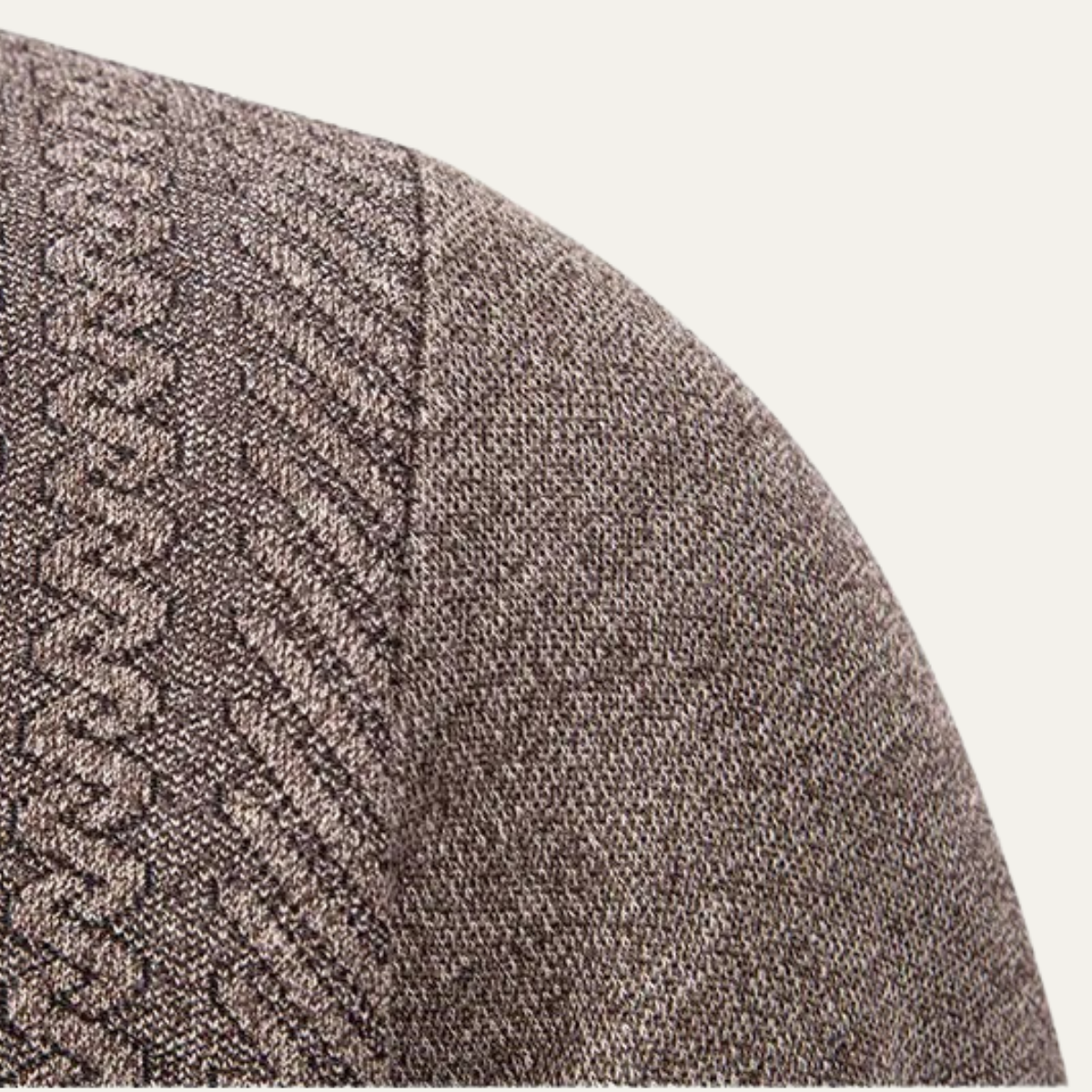 Axel | Men's Casual Cable Knit Cardigan Burgundy Button Up
