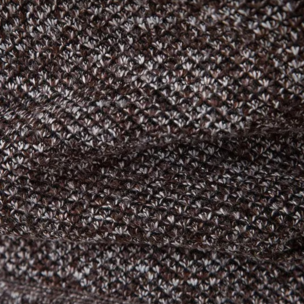 Wyatt | Men's Cable Knit Cardigan Charcoal Gray Diamond Pattern