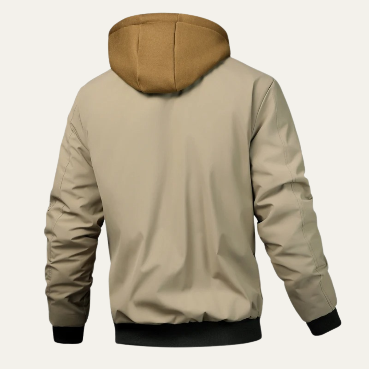 Ezra | Men's Puffer Jacket Black Hooded Quilted Winter Coat