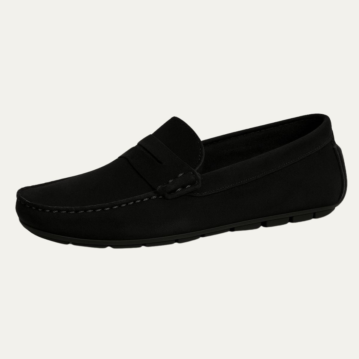Bram | Men's Suede Loafer Slip On Beige