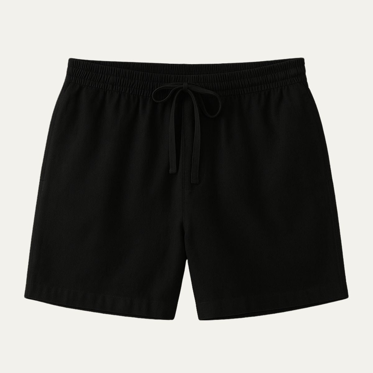Axel | Men's Linen Shorts Gray Relaxed Fit Drawstring