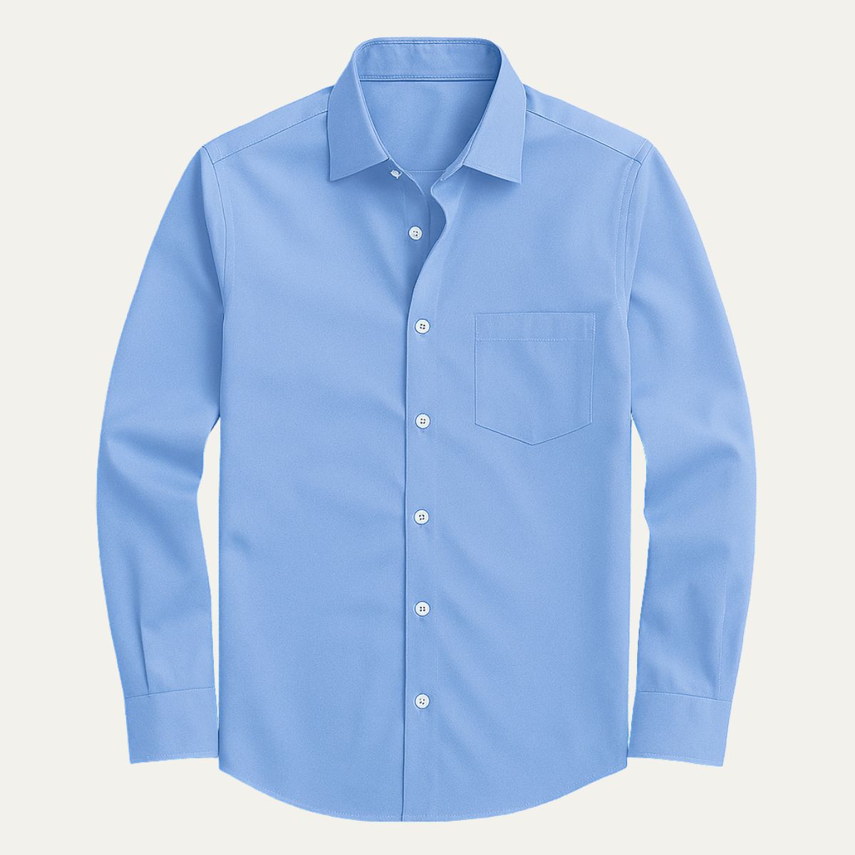 Axel | Men's Dress Shirt Light Blue Long Sleeve Pocket