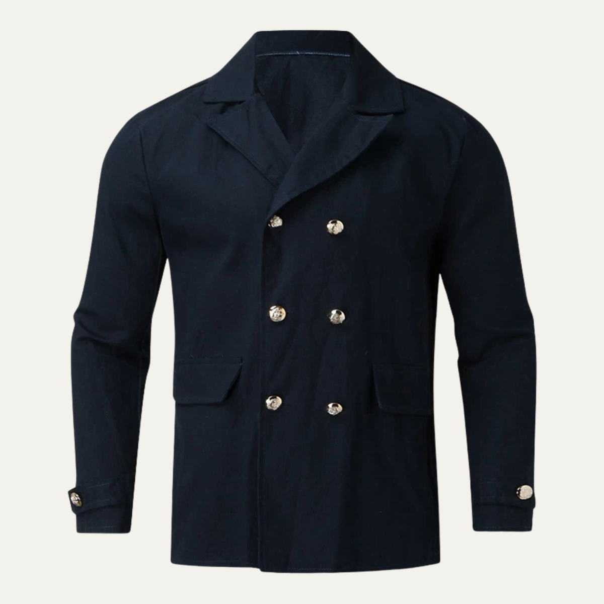 Wyatt | Men's Double Breasted Blazer Navy