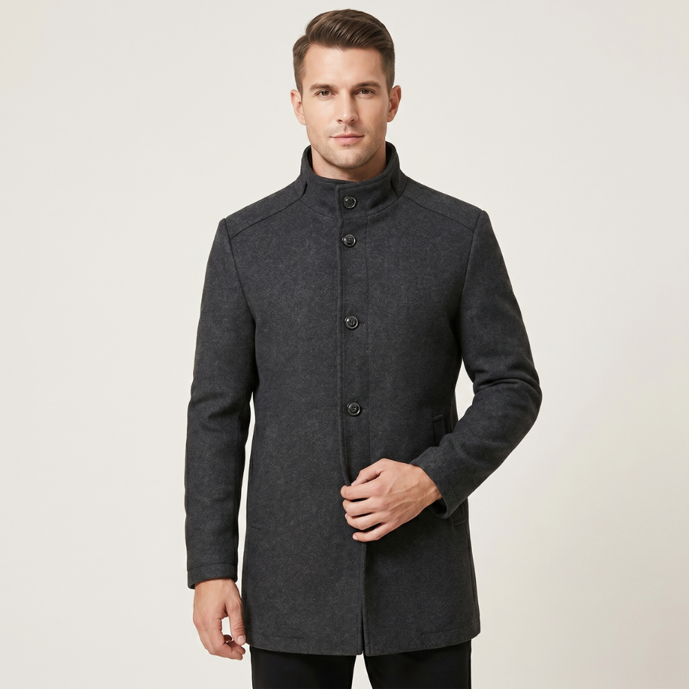 Hugo | Men's Wool Overcoat Button Up