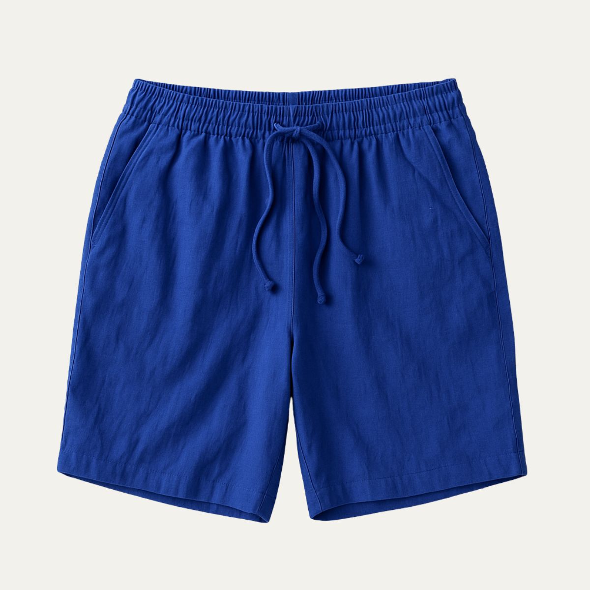 Bray | Men's Linen Shorts Cream Lightweight Drawstring