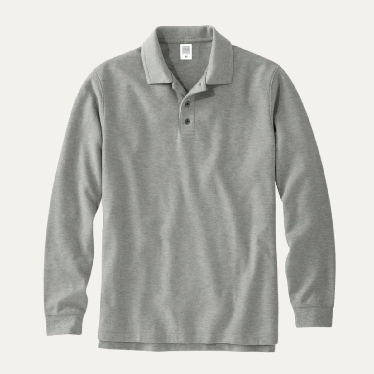 Callum | Men's Long Sleeve Polo Shirt Burgundy