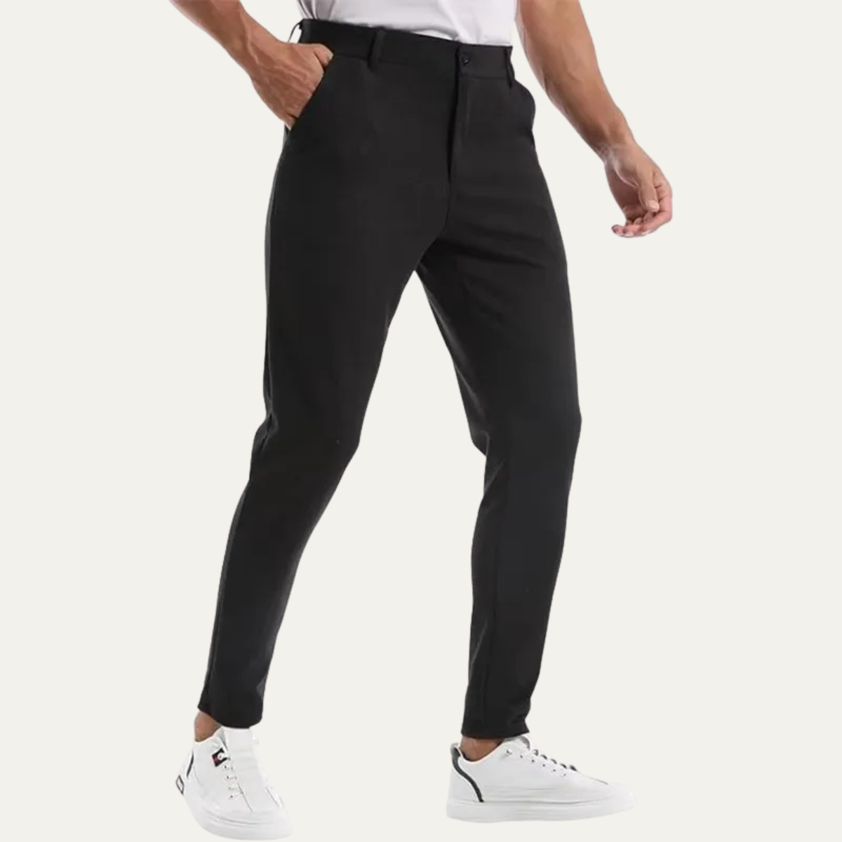 Axel | Men's Slim Fit Dress Pants Taupe