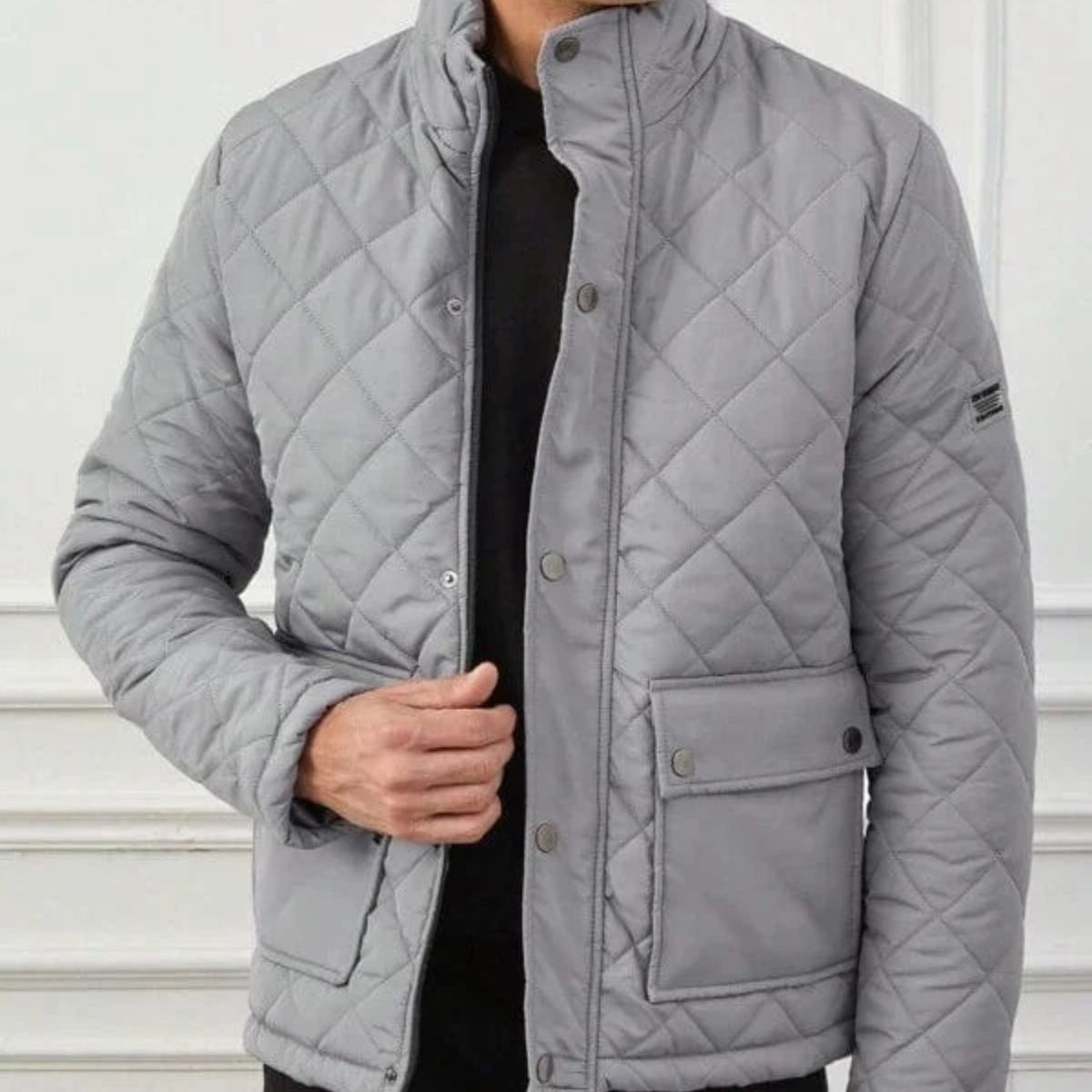 Axel | Men's Quilted Jacket Black