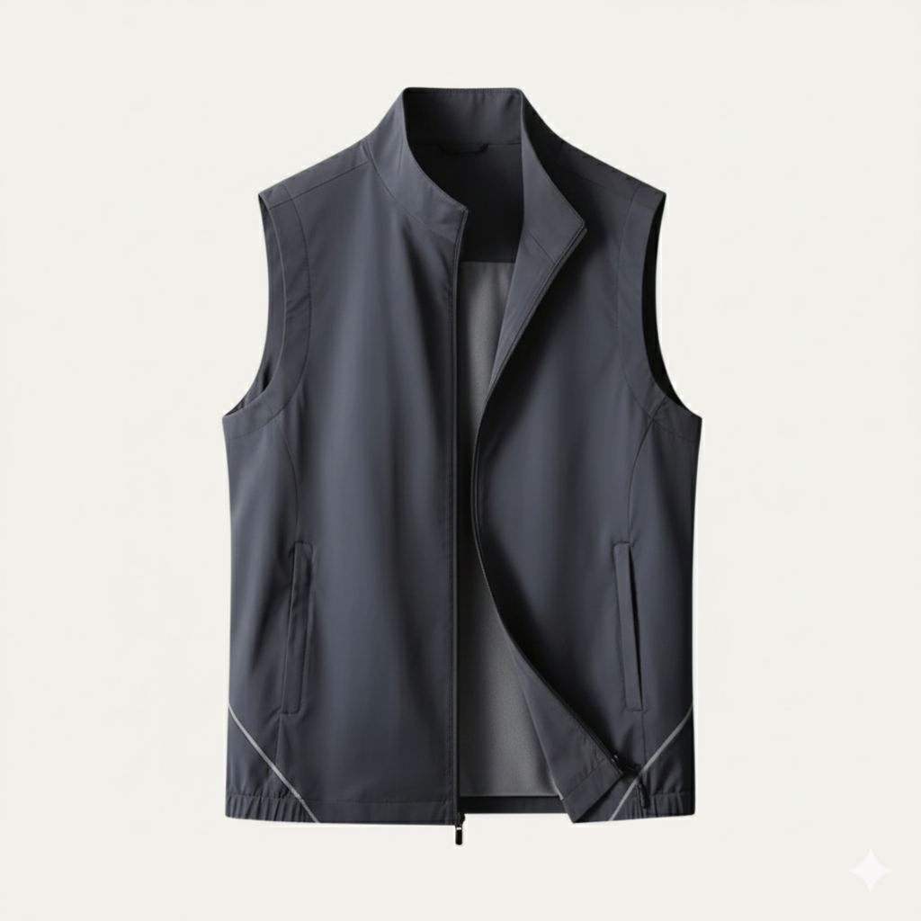 Sage | Men's Lightweight Casual Vest Gray Sleeveless