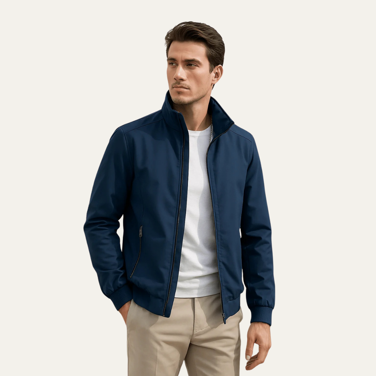 Axel | Men's Casual Lightweight Bomber Jacket Navy