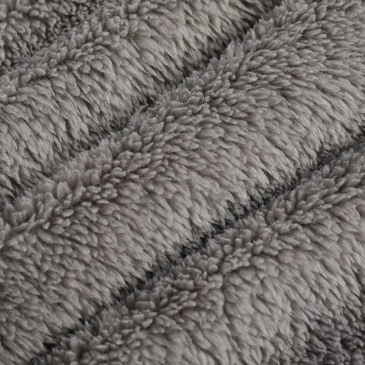 Bram | Men's Fleece Hooded Robe Gray Belt Pockets