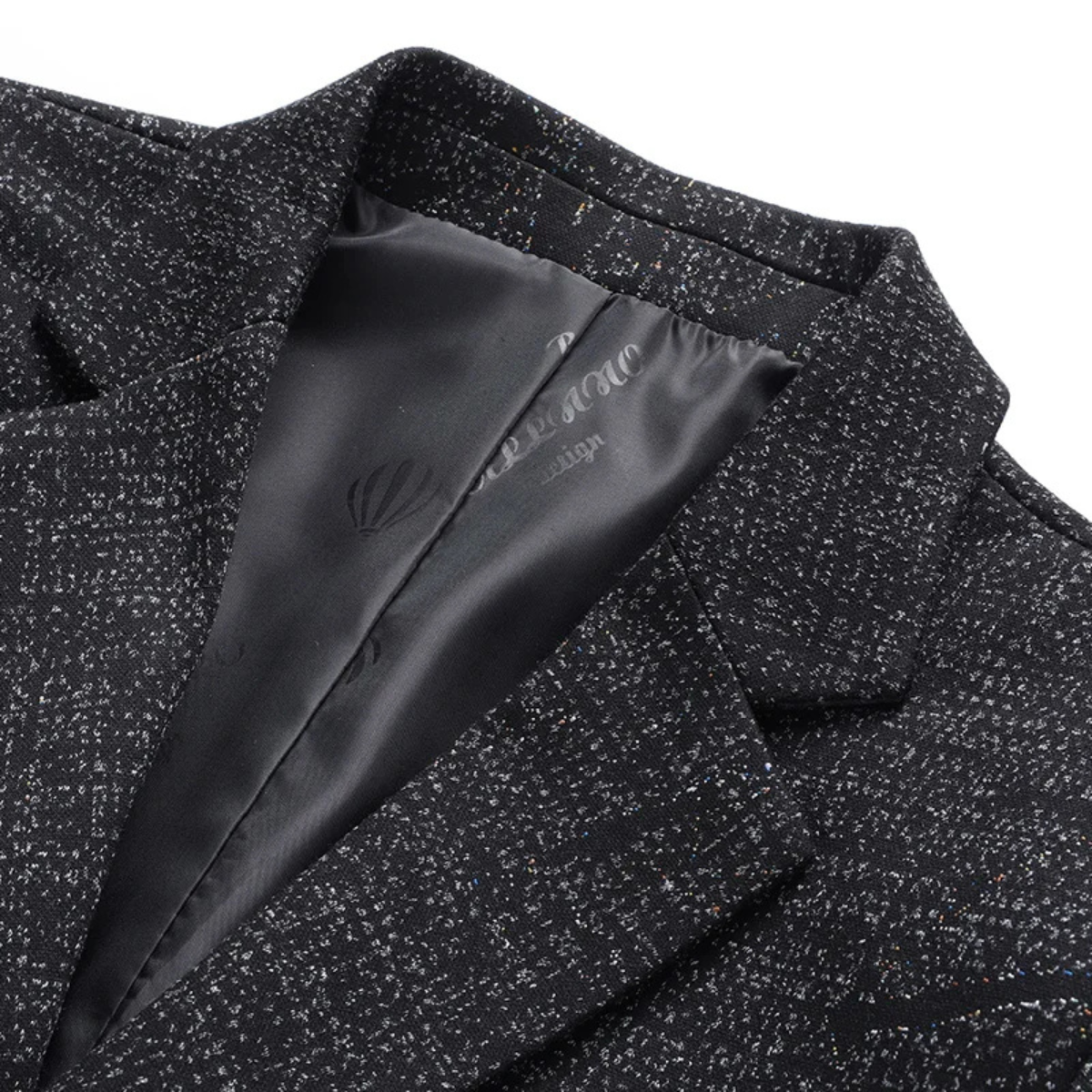 Rhys | Men's Smart Casual Tweed Blazer Charcoal Gray
