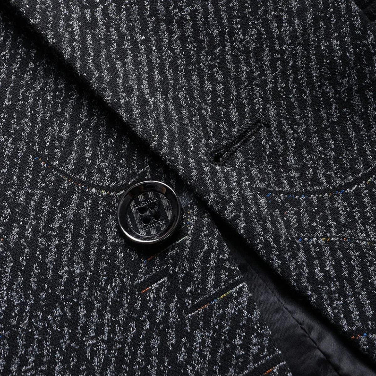 Rhys | Men's Smart Casual Tweed Blazer Charcoal Gray