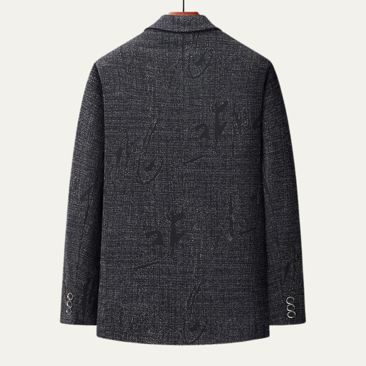 Rhys | Men's Smart Casual Tweed Blazer Charcoal Gray