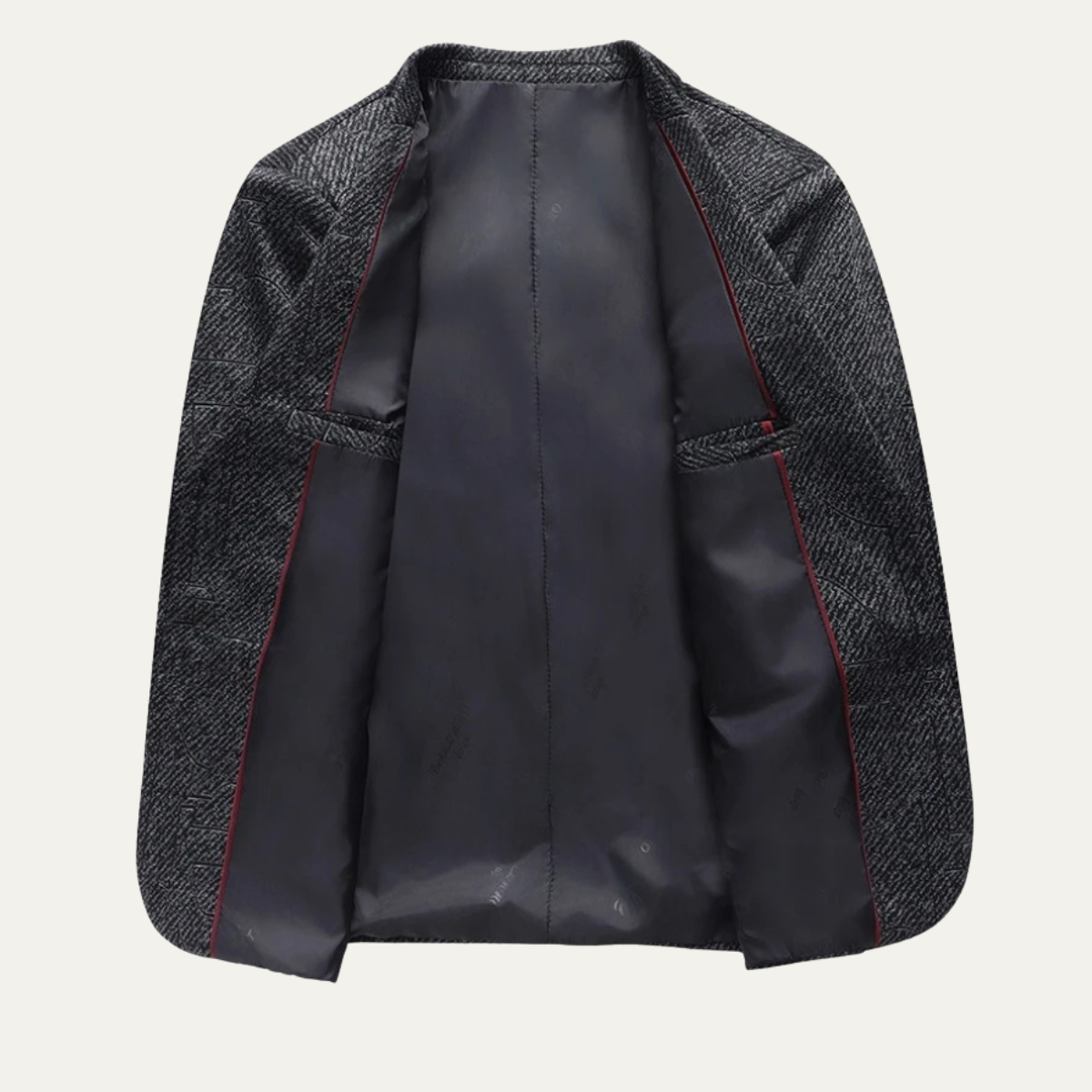Rhys | Men's Smart Casual Tweed Blazer Charcoal Gray