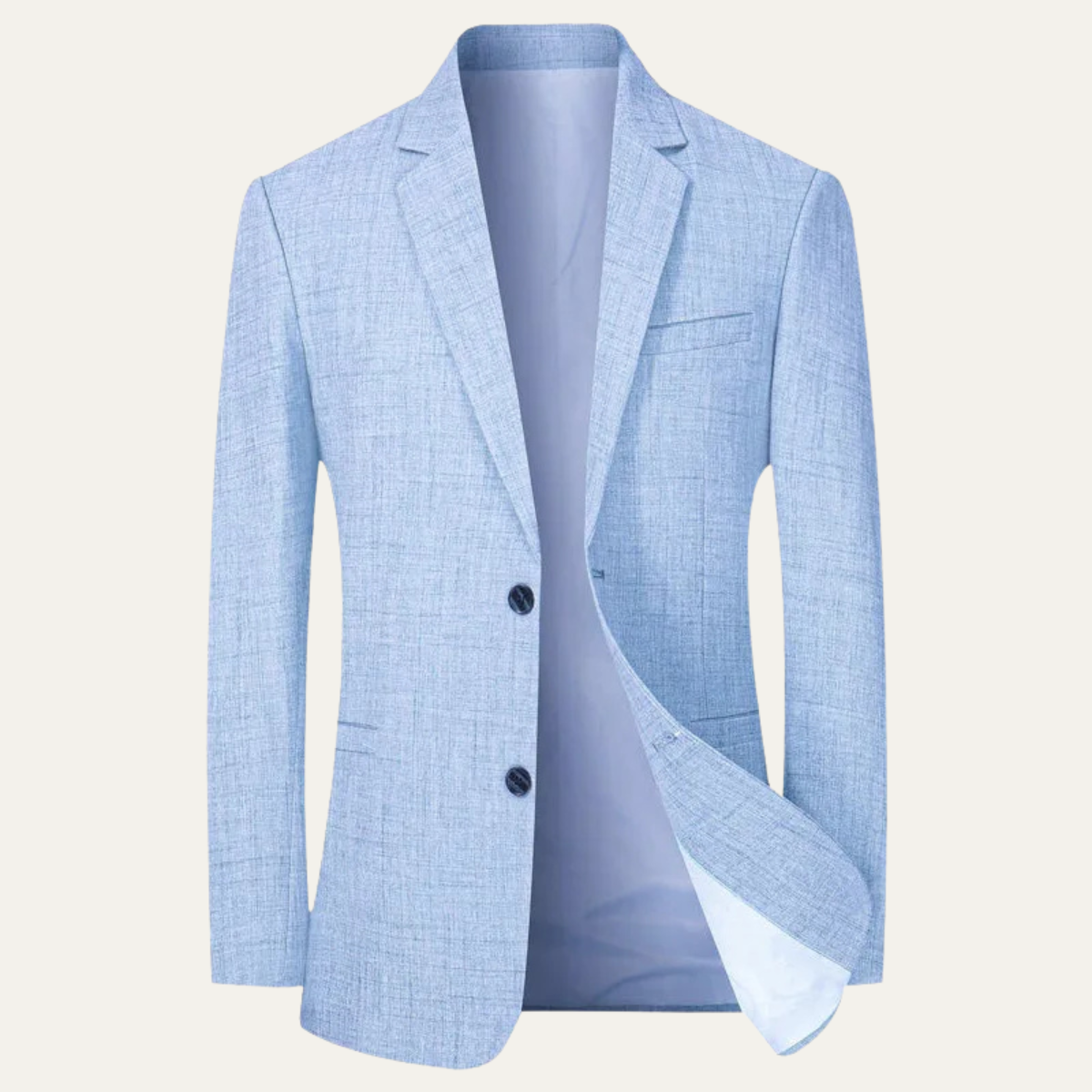 Callum | Men's Casual Blazer Beige Textured Single Button