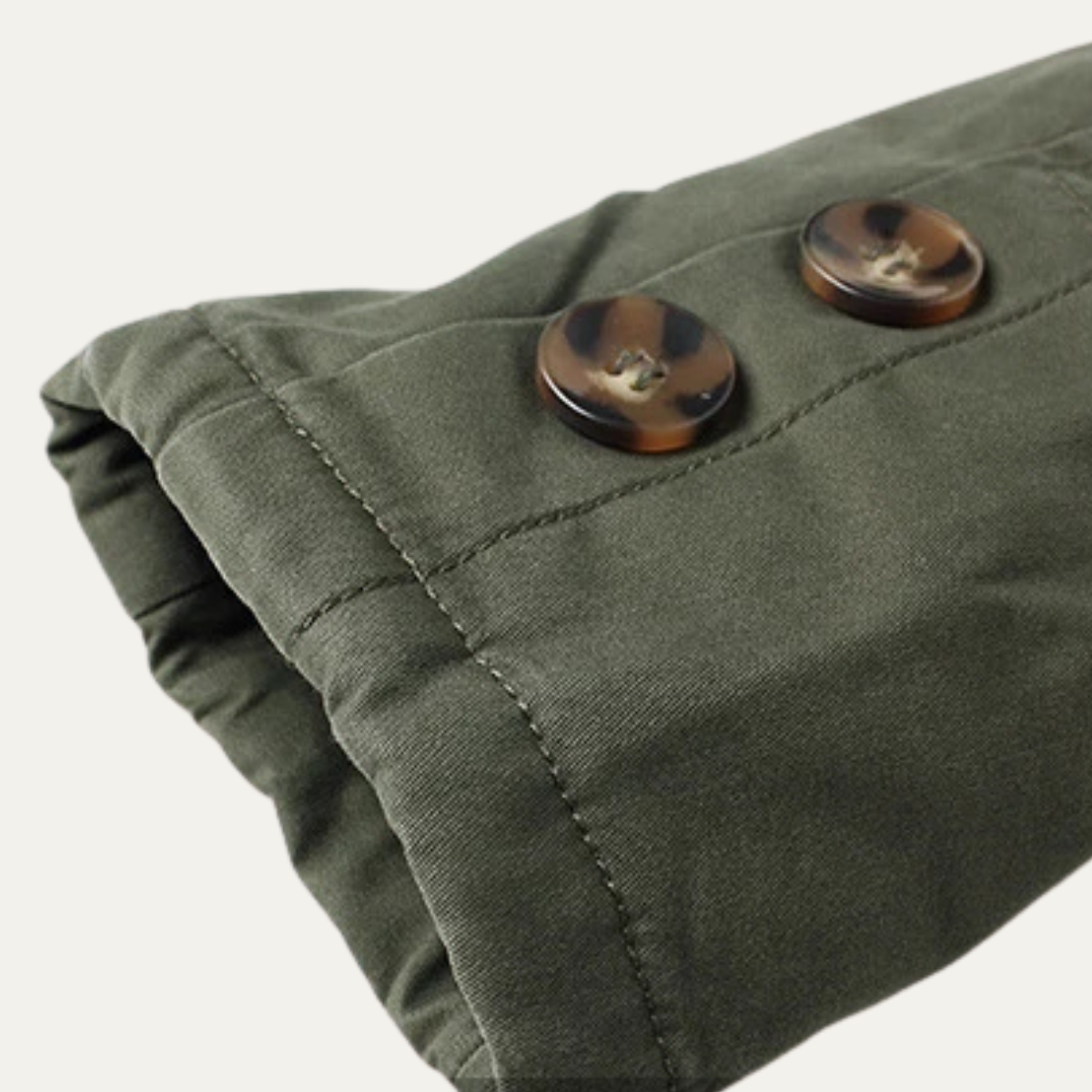 Bram | Men's Utility Jacket Olive Fleece Lined Plaid