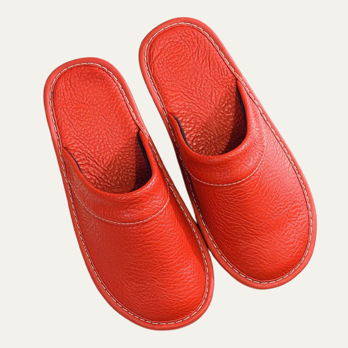 Bram | Men's Leather Slippers Black
