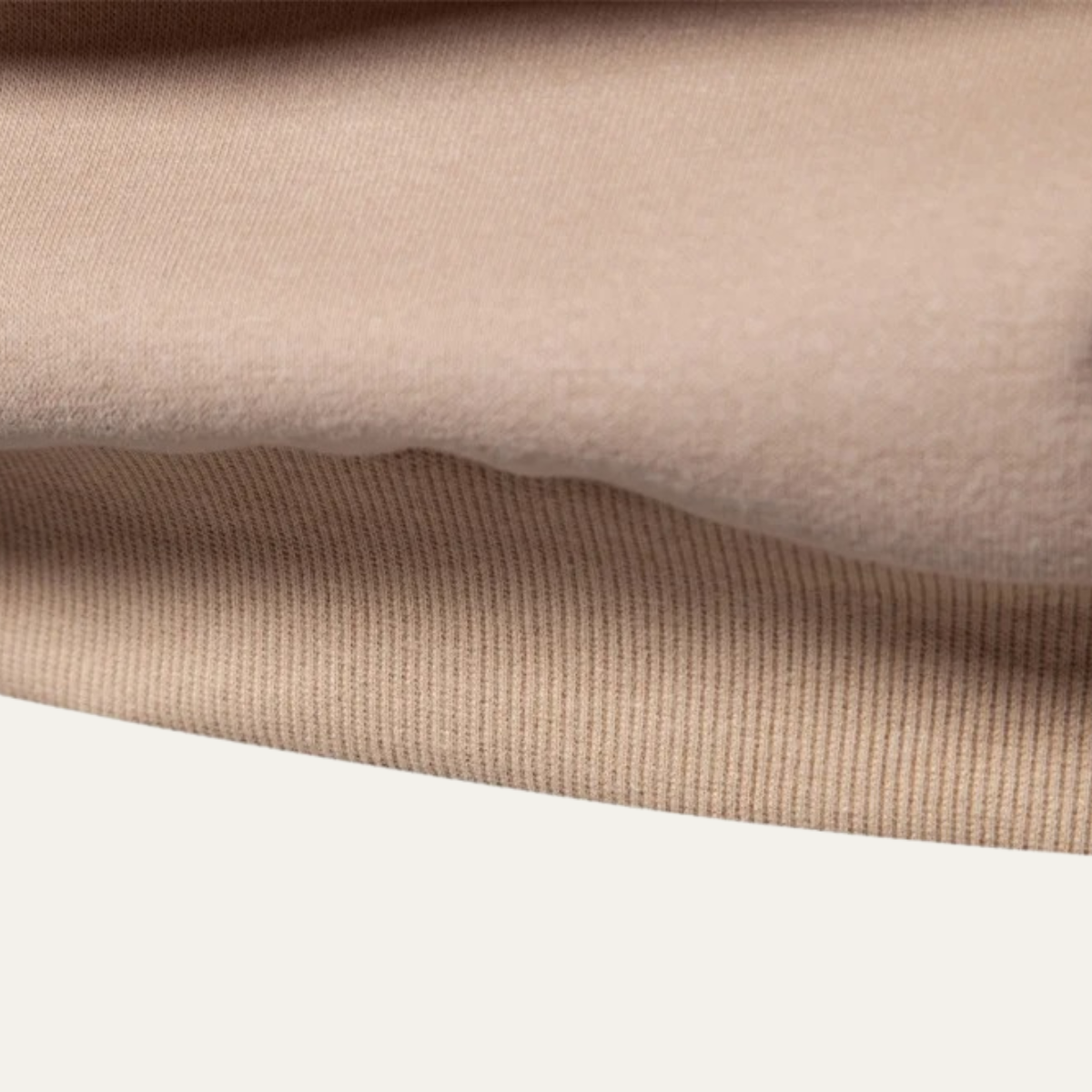 Arlo | Men's Casual Crew Neck Sweatshirt Cream Chest Pocket