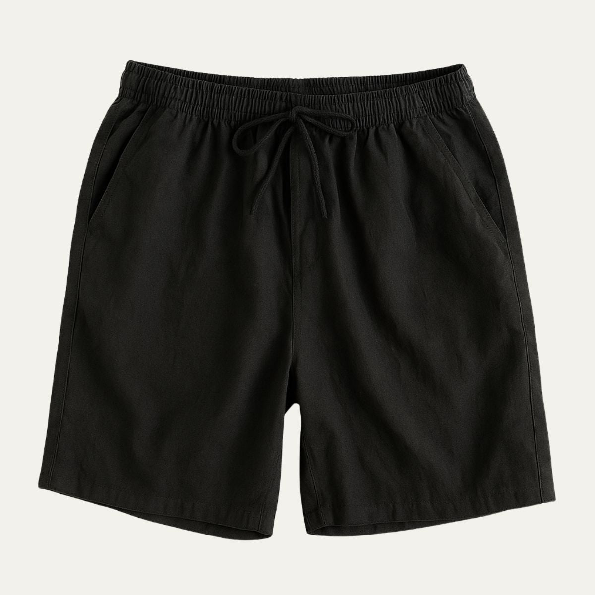 Bram | Men's Linen Shorts Cream Drawstring