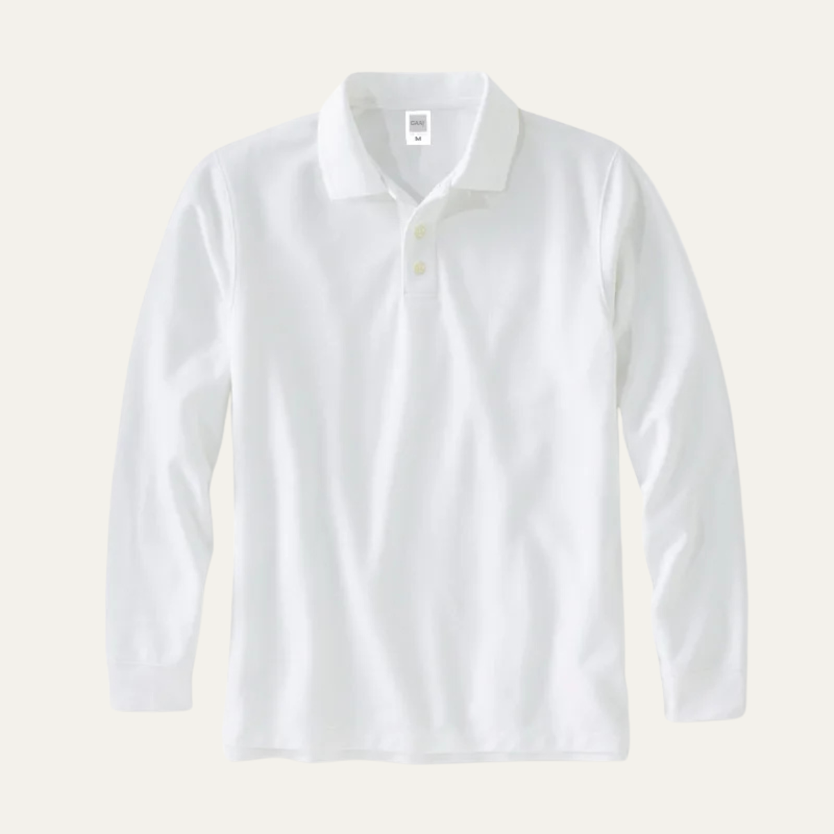 Callum | Men's Long Sleeve Polo Shirt Burgundy