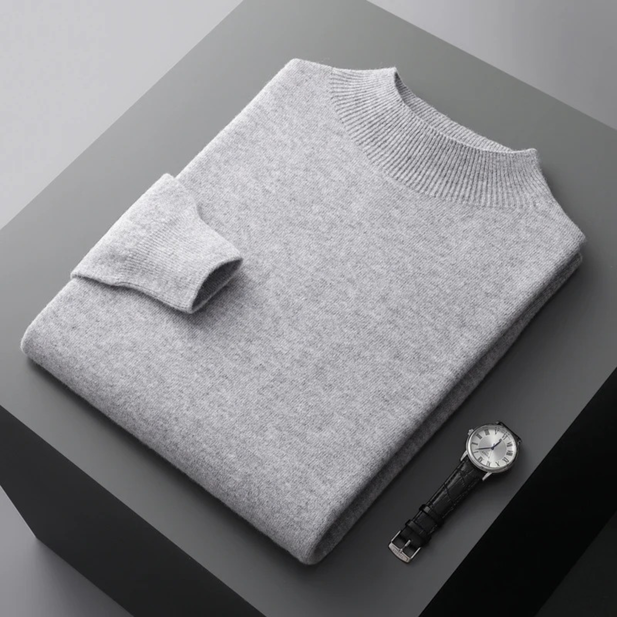 Beau | Men's Crew Neck Sweater Light Blue