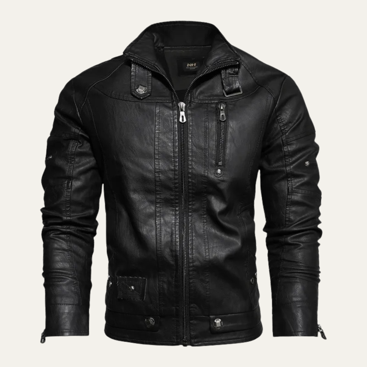 Axel | Men's Casual Denim Jacket Brown Fleece Lined