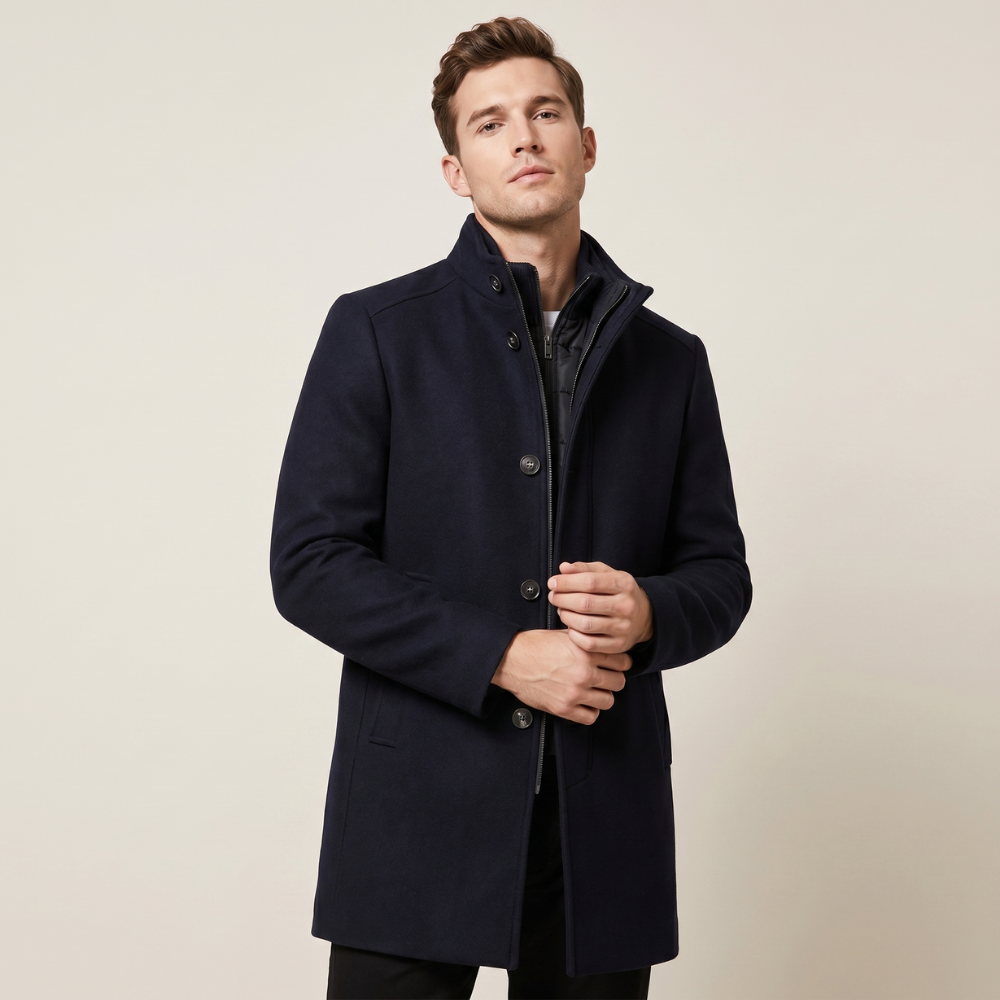 Hugo | Men's Wool Overcoat Button Up