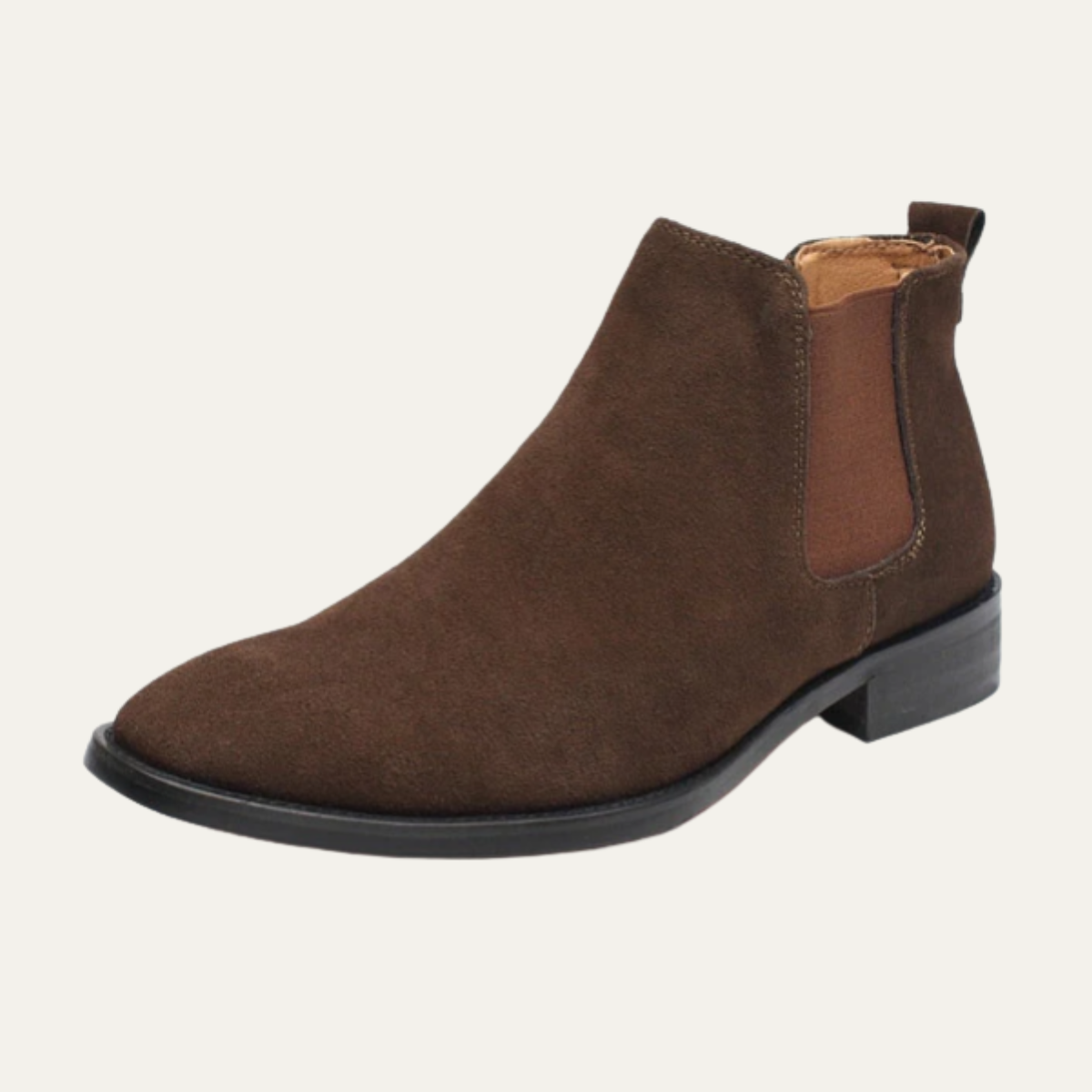 Axel | Men's Suede Chelsea Ankle Boots Black