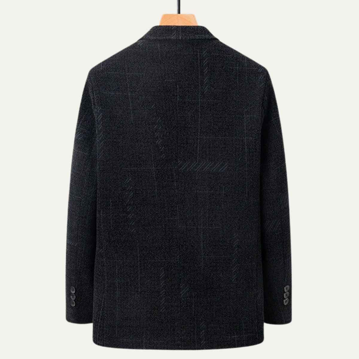 Bram | Men's Casual Wool Blazer Charcoal Gray Button Front