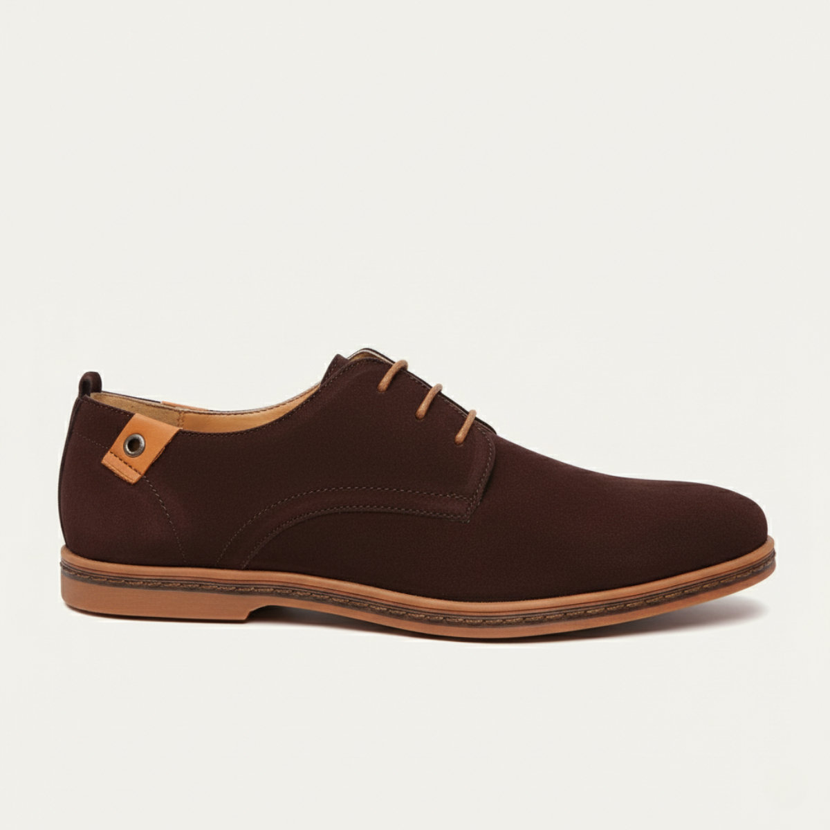 Stella | Men's Suede Oxford Shoes Black Lace Up