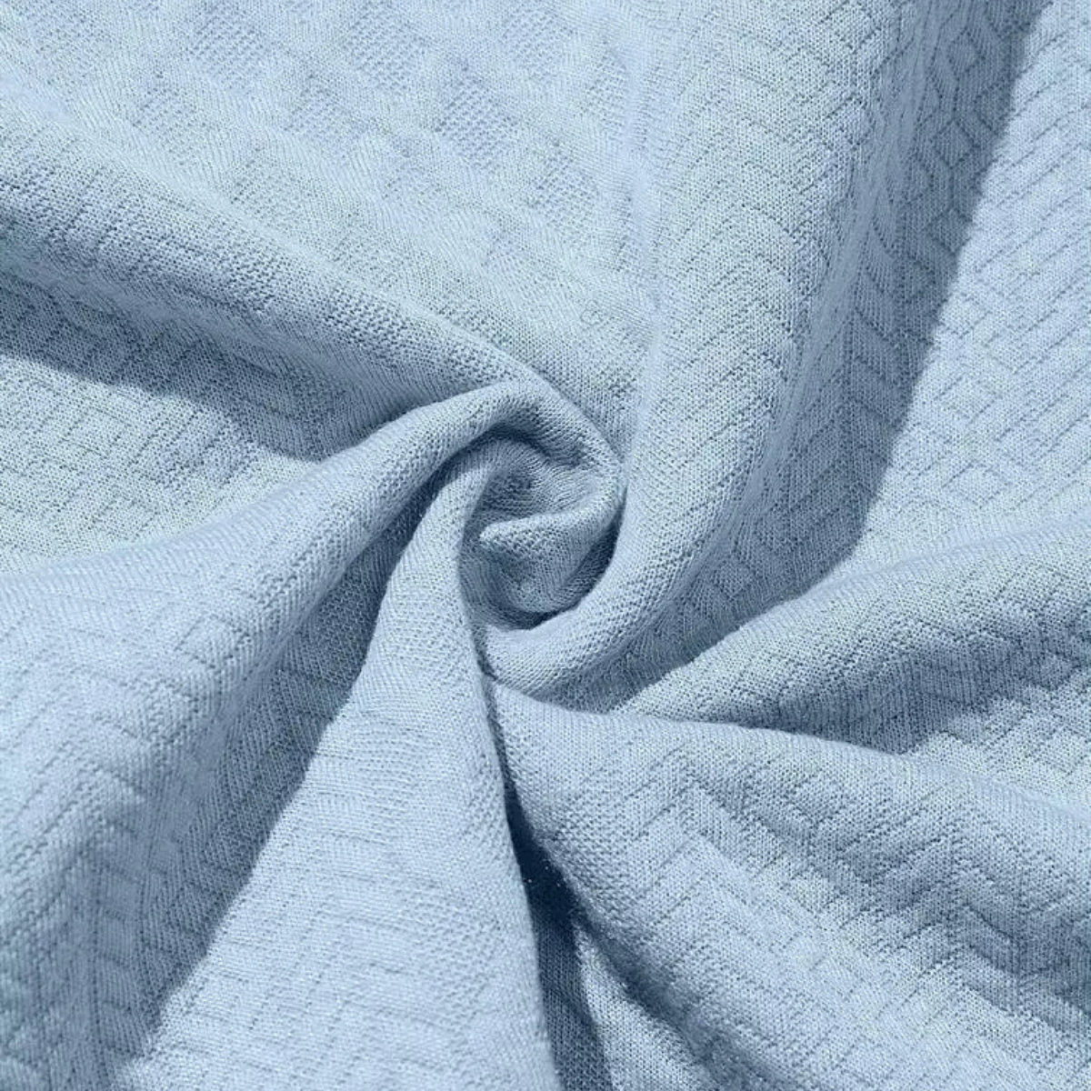 Bram | Men's Quilted Button Up Shirt Light Blue