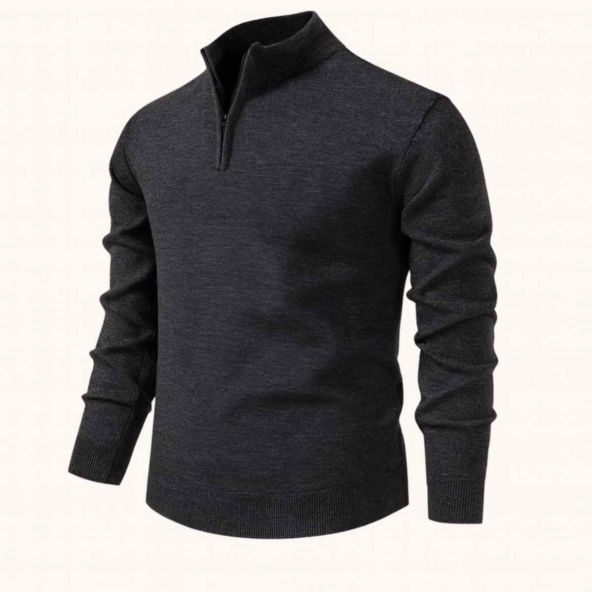 Nash | Men's Quarter Zip Sweater Gray
