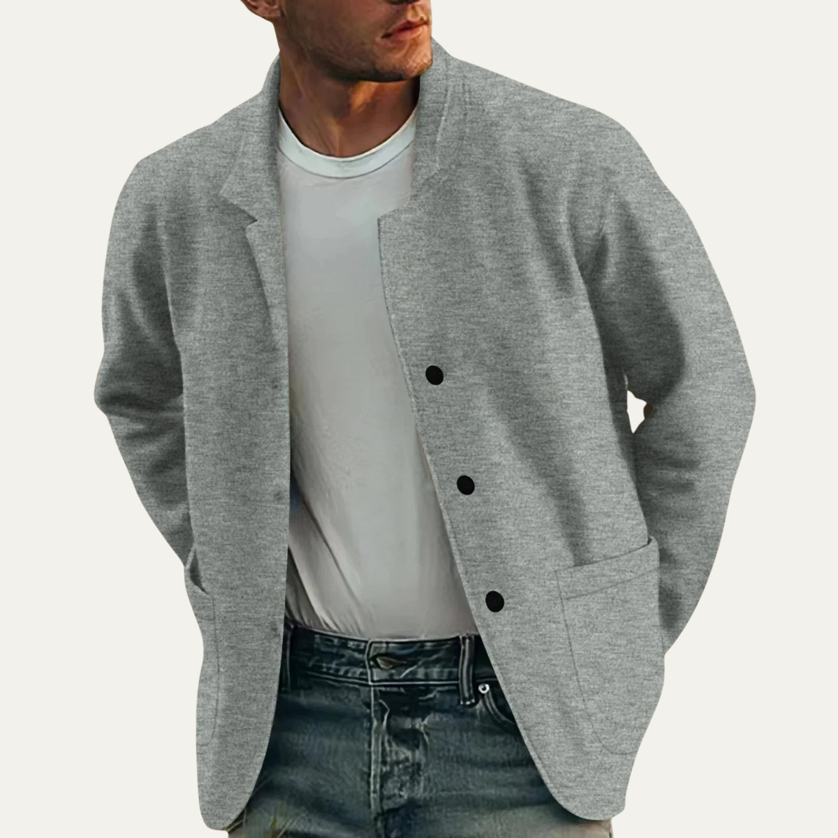 Voss | Men's Smart Casual Lightweight Blazer Black
