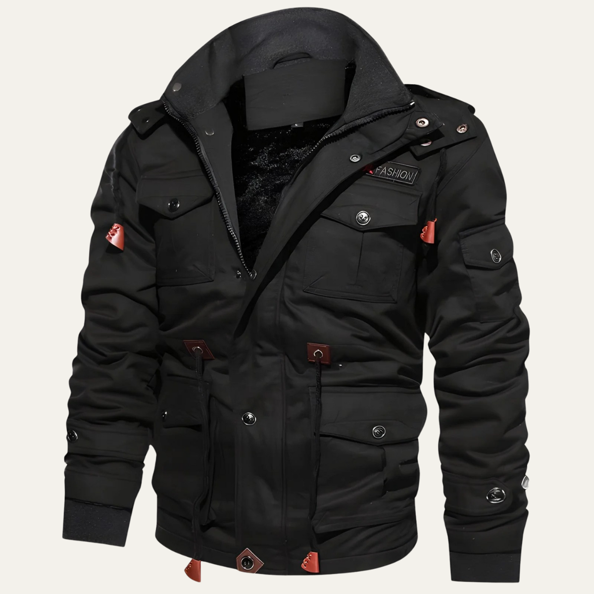 Jasper | Men's Tactical Military Jacket Beige Waterproof Multiple Pockets