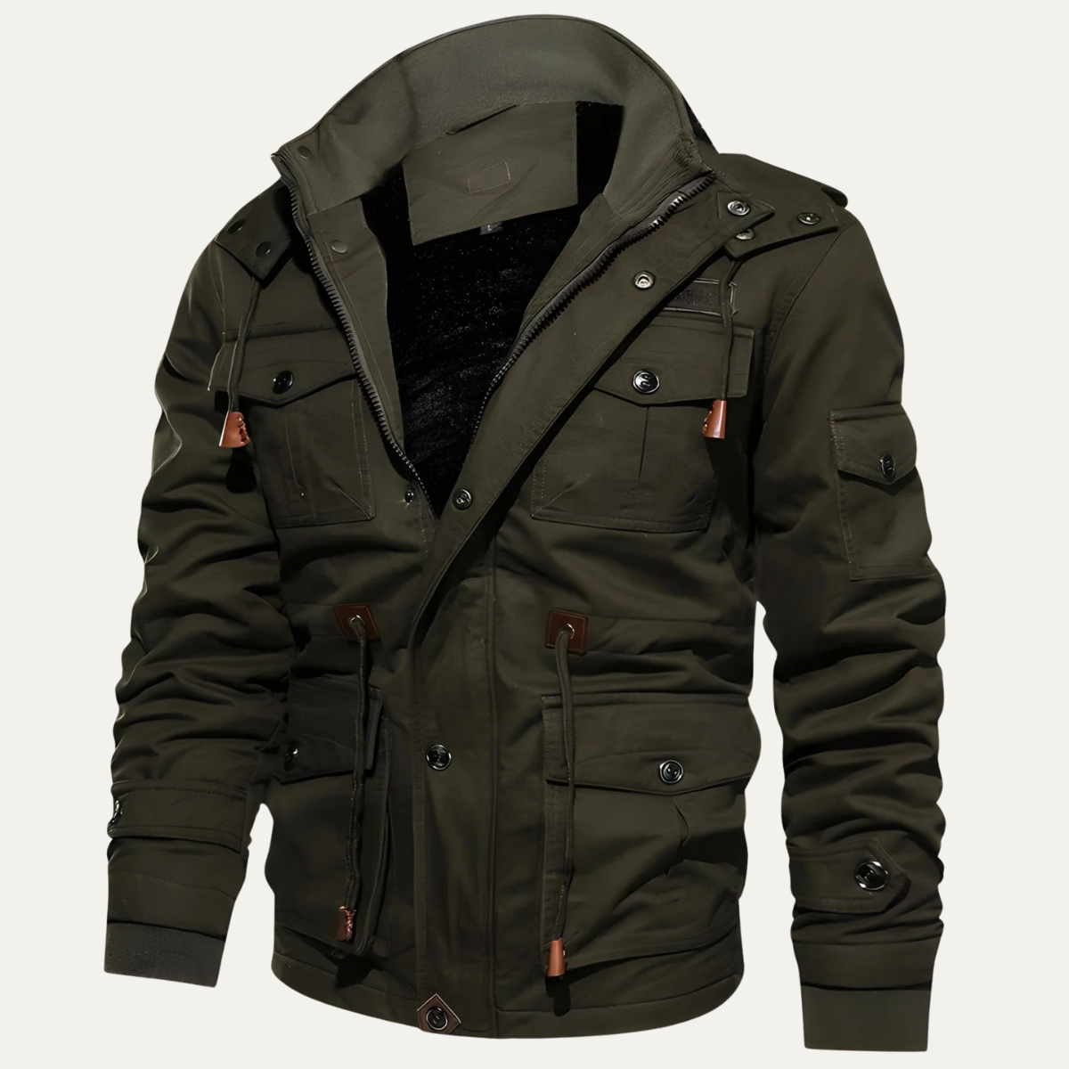Jasper | Men's Tactical Military Jacket Beige Waterproof Multiple Pockets