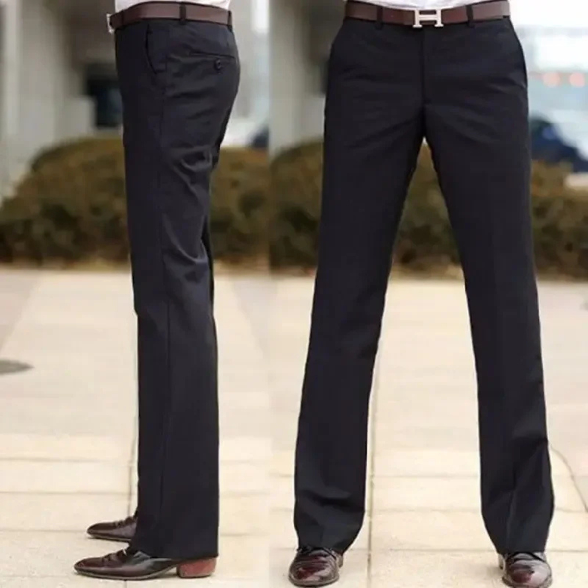 Jasper | Men's Slim Fit Dress Pants Gray Wrinkle Resistant