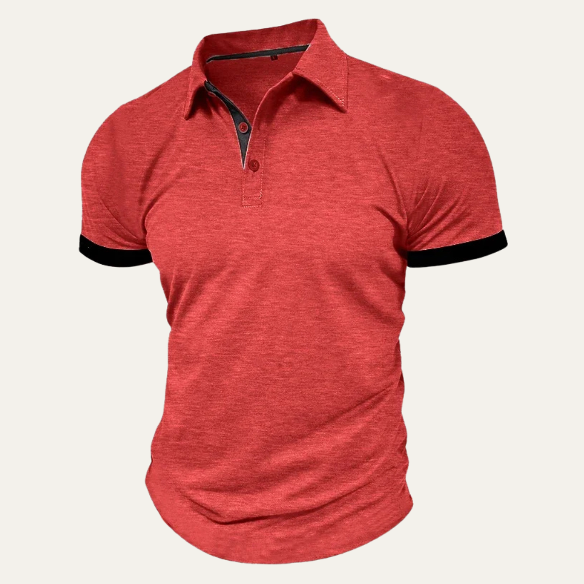 Beau | Men's Polo Shirt Light Gray Short Sleeve
