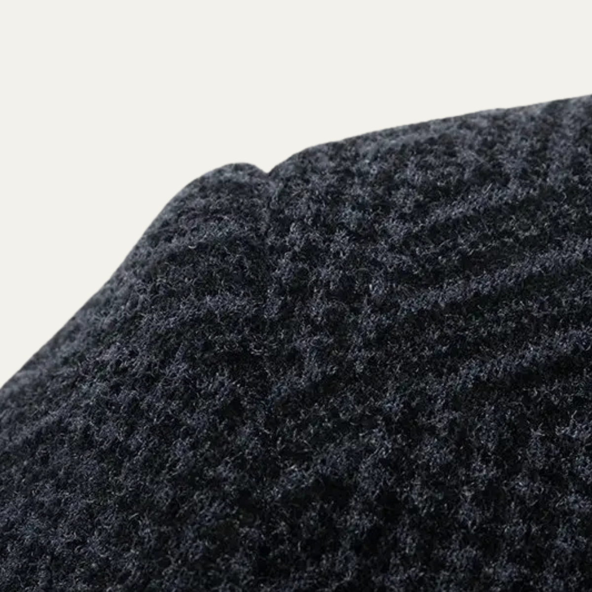 Axel | Men's Houndstooth Blazer Navy With Fur Lining