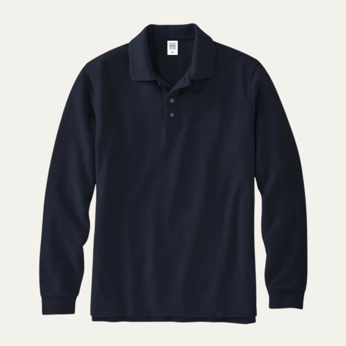 Callum | Men's Long Sleeve Polo Shirt Burgundy