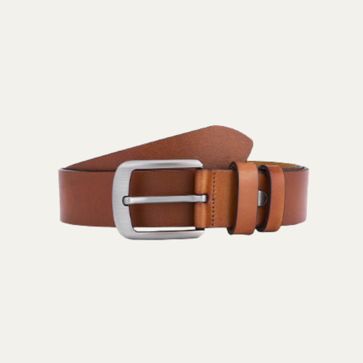 Axel | Men's Leather Belt Brown Classic Buckle