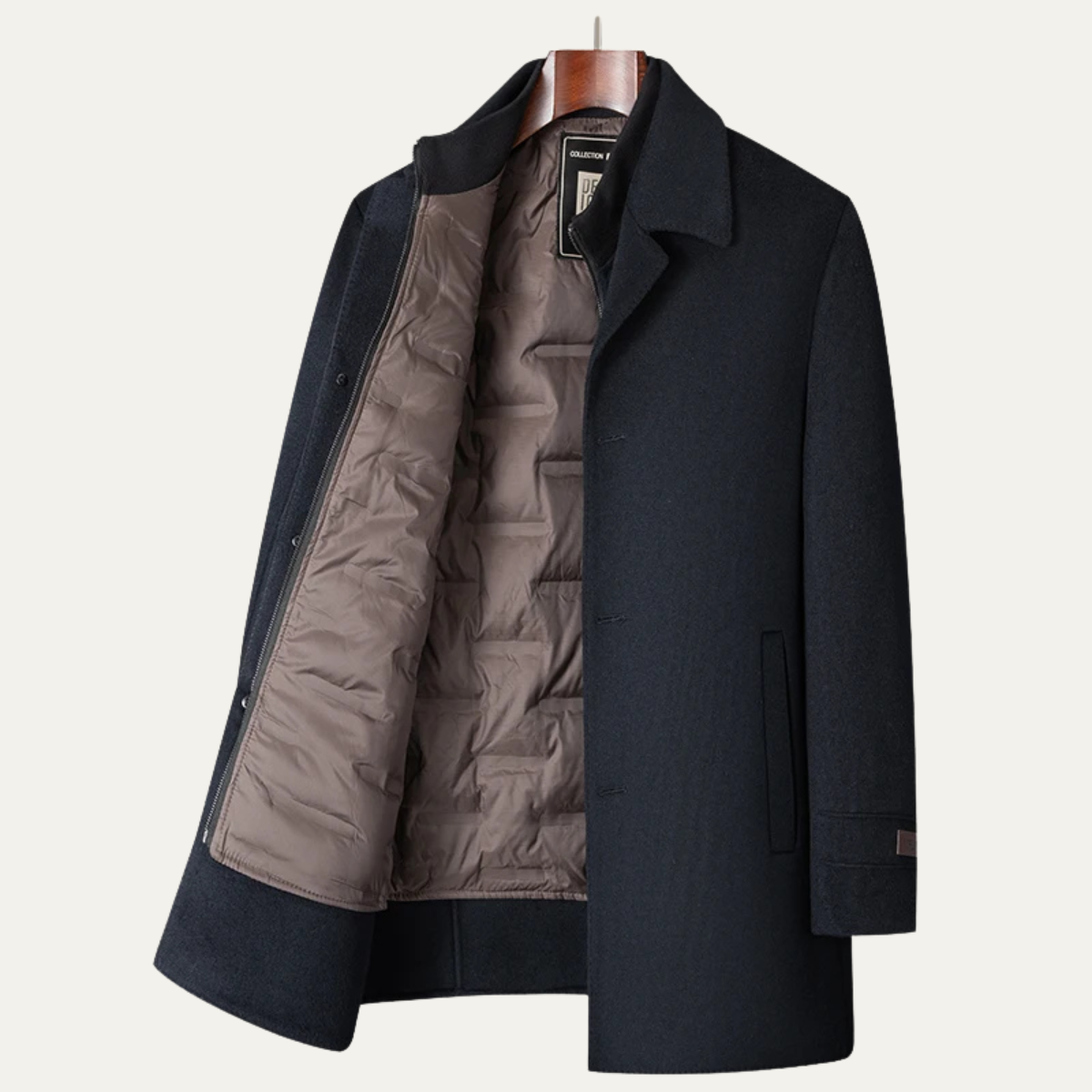 Axel | Men's Smart Casual Overcoat Black