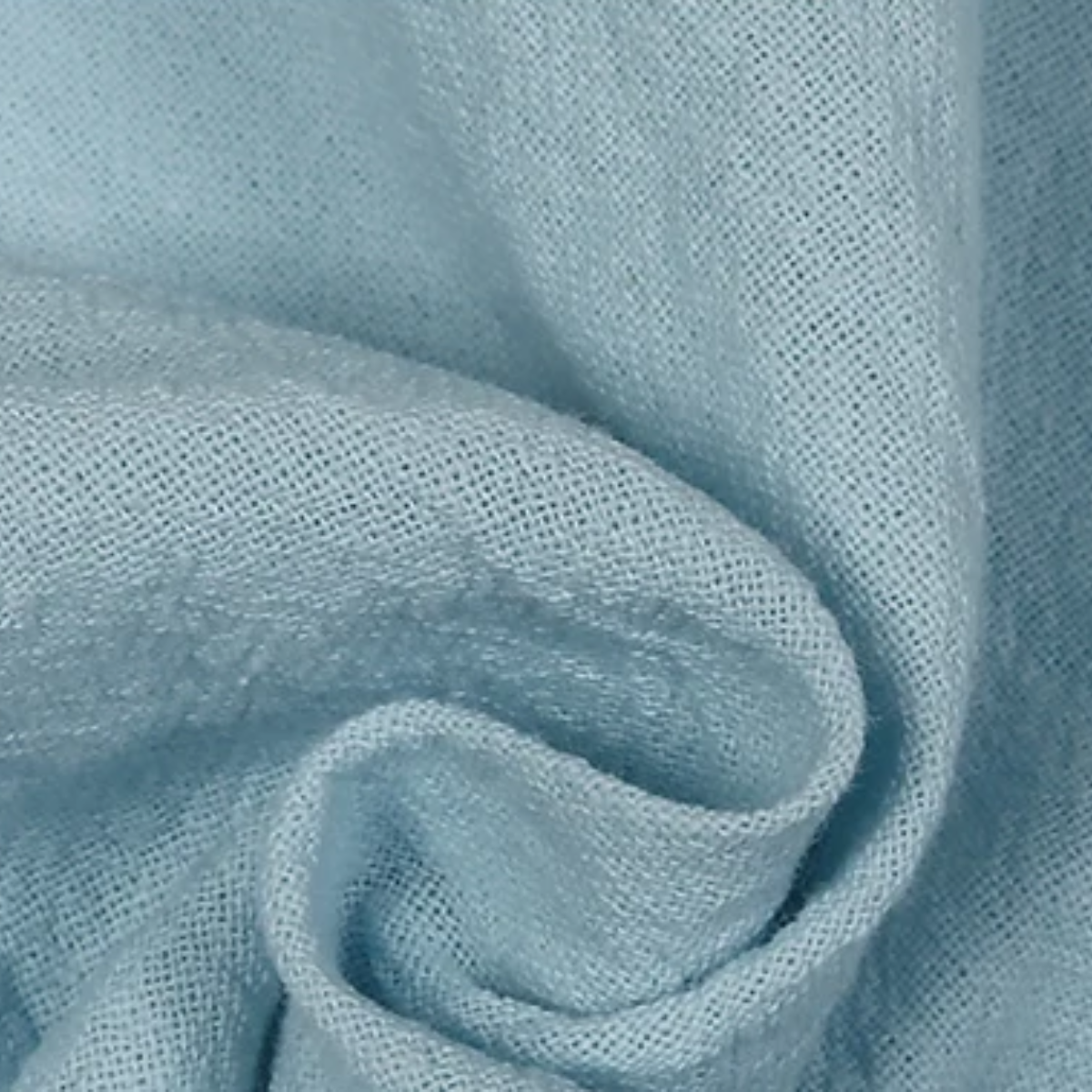 Callum | Men's Linen Cotton Button Up Shirt Light Blue