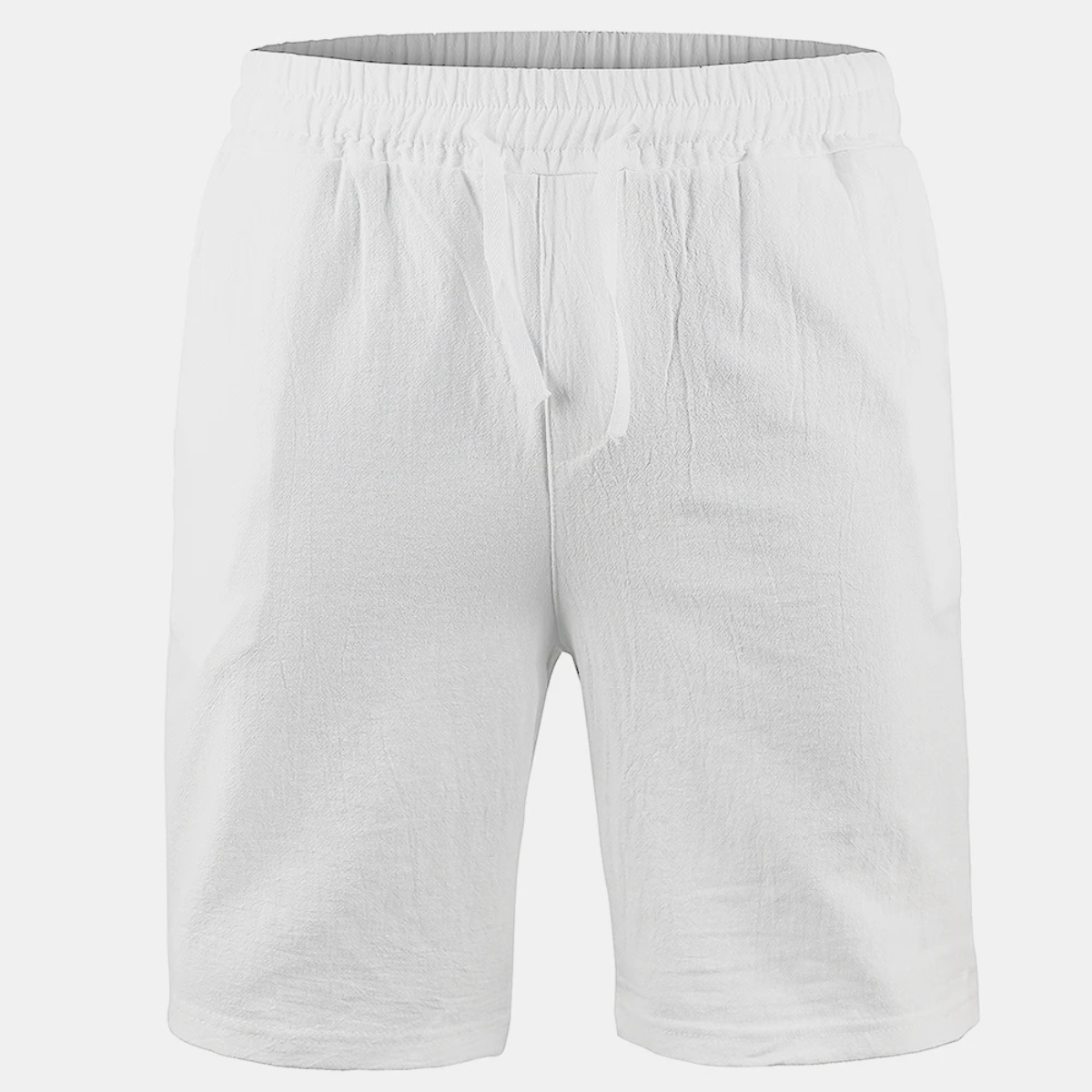 Beau | Men's Casual Linen Shorts Light Blue