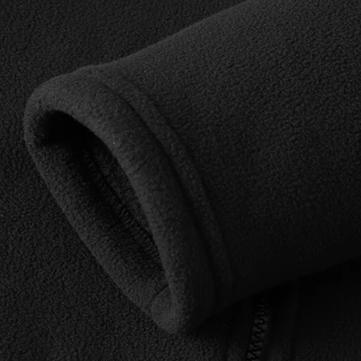 Blake | Men's Fleece Jacket Black Zip Up Thermal
