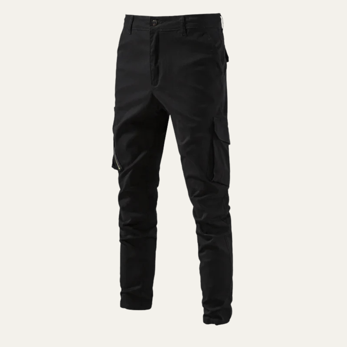 Axel | Men's Cargo Pants Olive Green Slim Fit Tapered