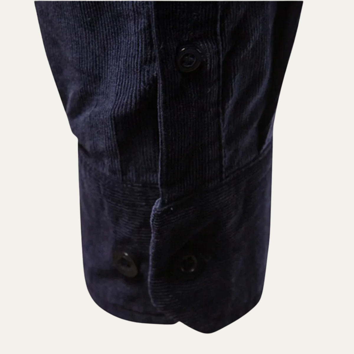 Jasper | Men's Casual Denim Shirt Navy Long Sleeve Button Up