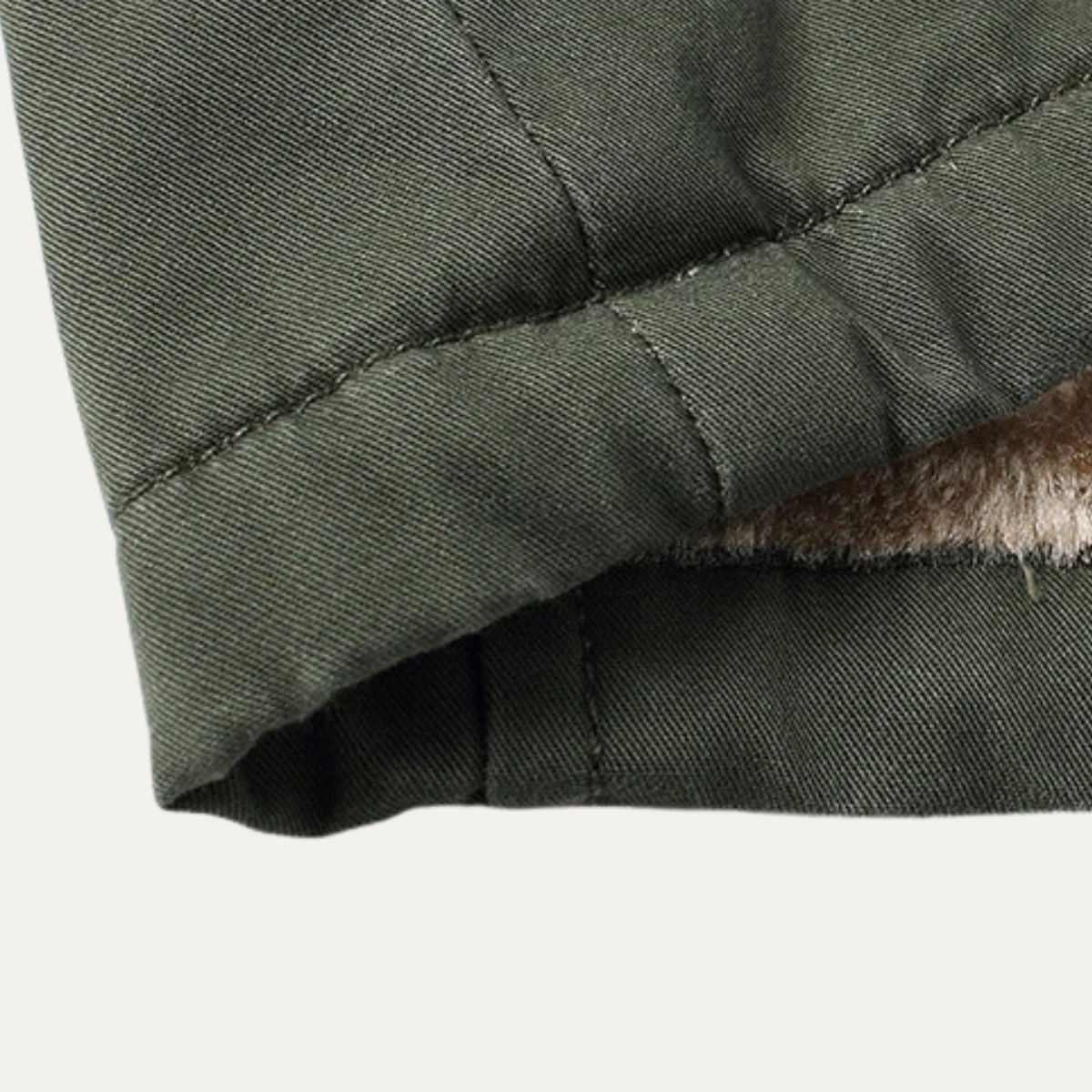 Bram | Men's Utility Jacket Olive Fleece Lined Plaid